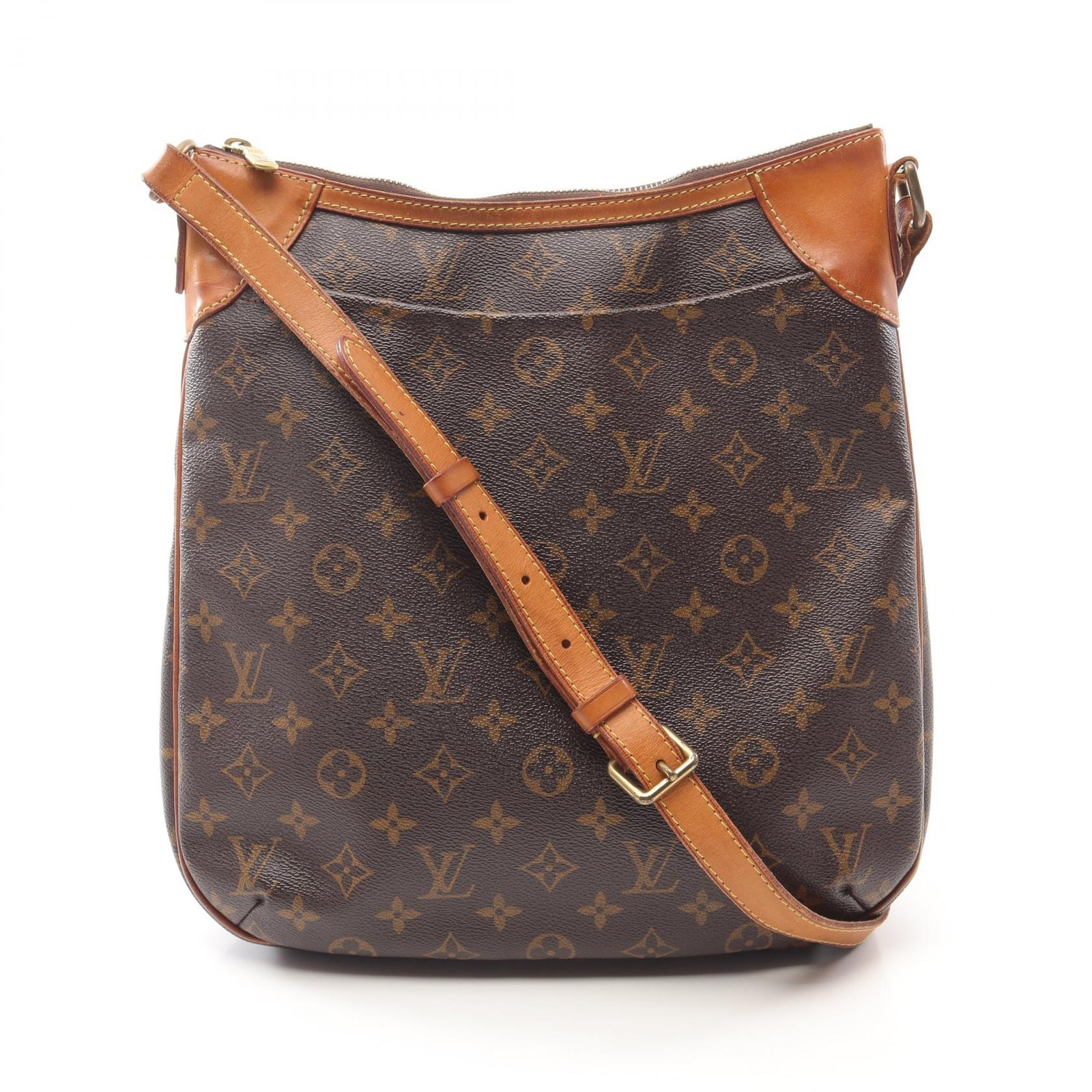 LOUIS VUITTON Odeon MM Shoulder Bag M56389 Monogram canvas Brown Used Women LV
