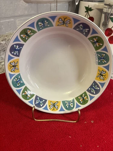 Sakura Bob Mackie Home Butterfly Soup Or Salad Bowl 7.5”