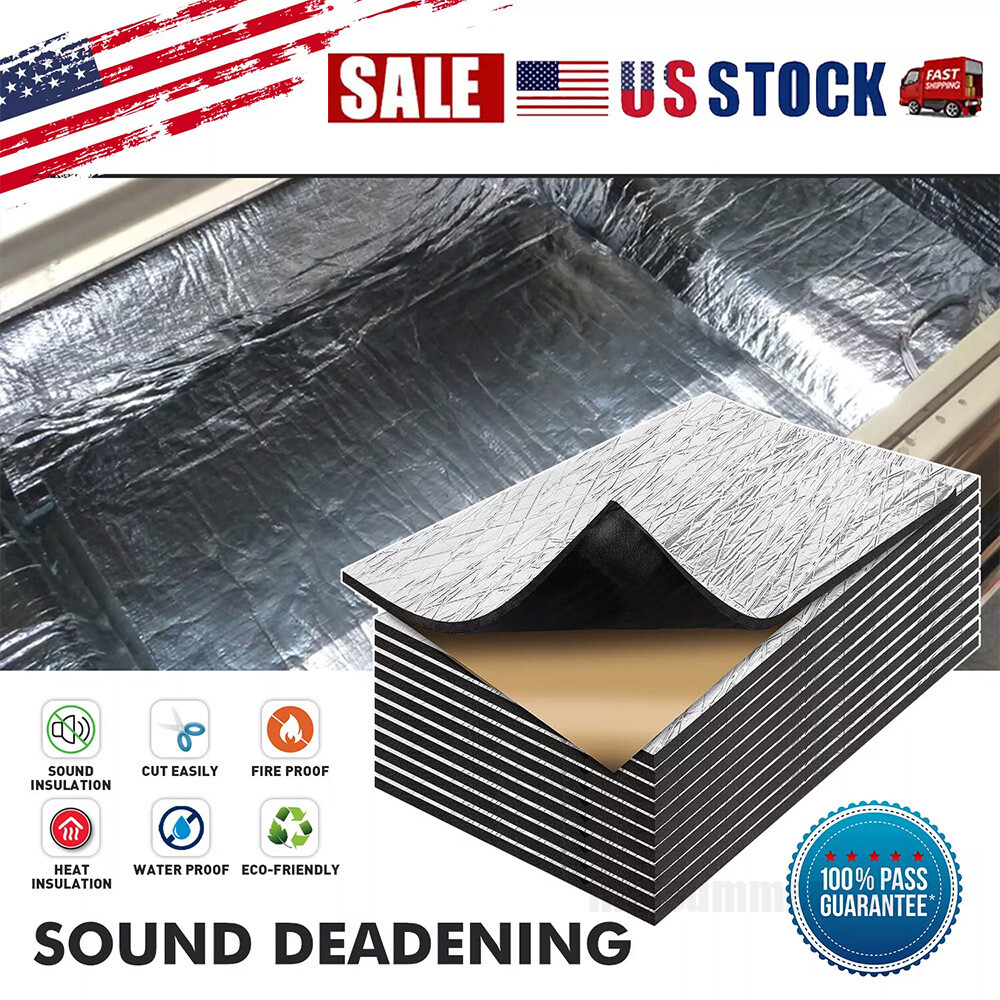 20 PACK Firewall Sound Deadener Car Roof Heat Shield Insulation Deadening Mat US