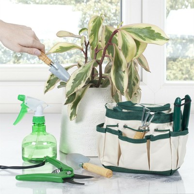 7 Pc Plant Care Garden Tool Set - Indoors Small Spray Bottle Spade Mini Set