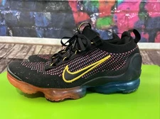 Nike Air VaporMax Flyknit 2021 Black Multi Color Size 10.5