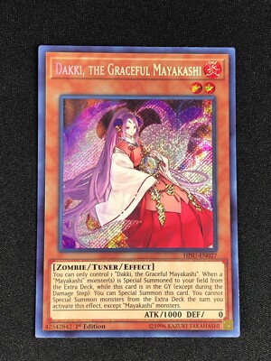 YUGIOH DAKKI, THE GRACEFUL MAYAKASHI HISU-EN027 1ST SECRET