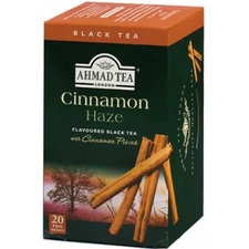 AHMAD TEA CINNAMON HAZE BLACK TEA 20 Tea Bags with CINNAMON PIECES
