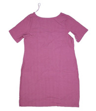 Old Navy Fitted Rib Knit Scoop Back Mini Dress Short Rosebloom Pink Womens XL