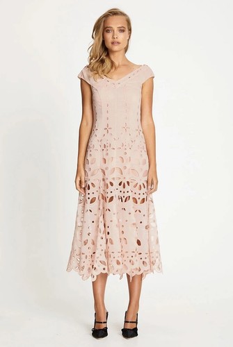 NWT Alice McCall Powder Pink 'Baudelaire' Midi Dress - AU 8, US 4, EU 36