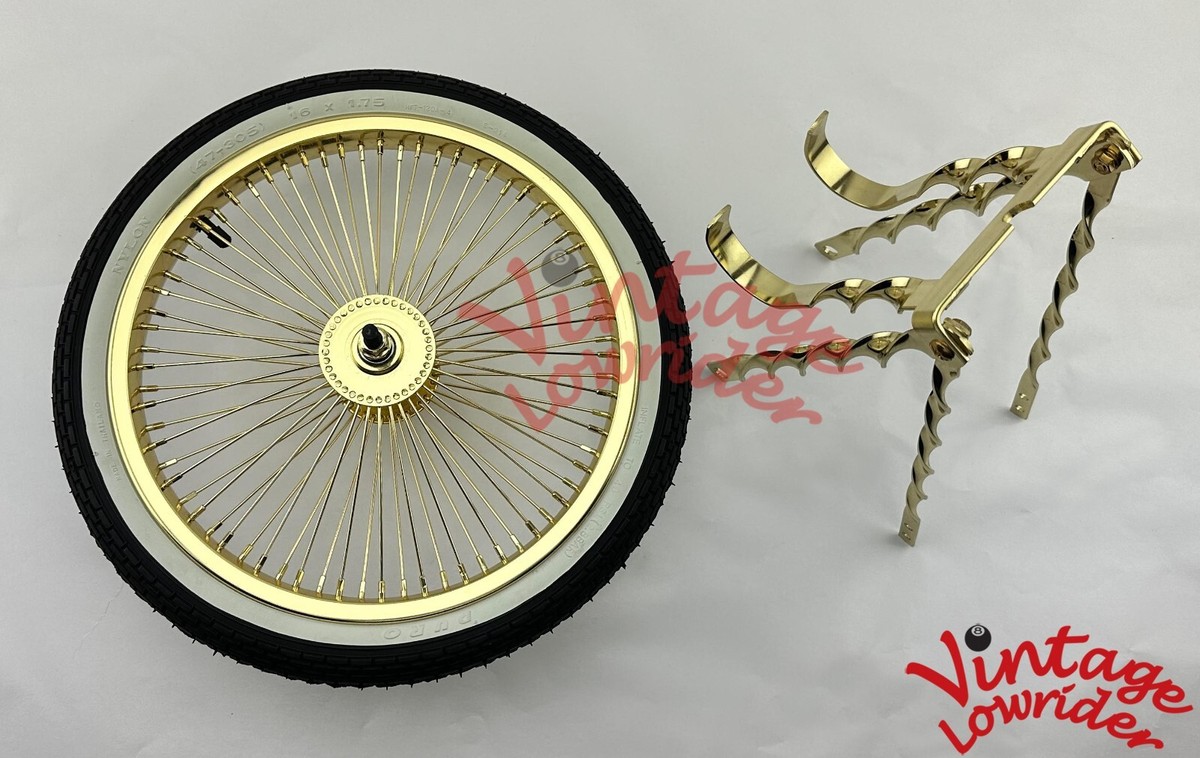 ローチャリ　LOWRIDER 20インチゴールド72本スポーク　フロント用 ローチャリLOWRIDER 20インチゴールド72本スポークフロント用
