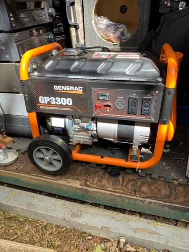 Generac gp3300(3300 running watts - 3750 starting watts) generator with wheels