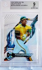2018 Topps High Tek Reggie Jackson Variation Galactic Waves 4A Rare BGS 9 Mint