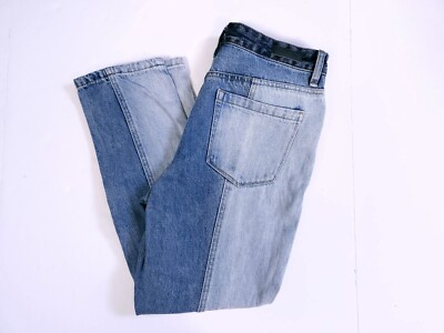 Blank NYC Color Blocked Two Toned High Rise Crop The Madison Jeans 27