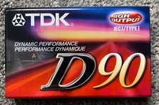 TDK D90 High Output Cassette Tape New Sealed