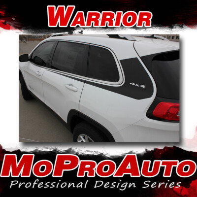 2014-2020 Jeep Cherokee Warrior 3M Pro Vinyl Graphics Stripes Decals Upper Body