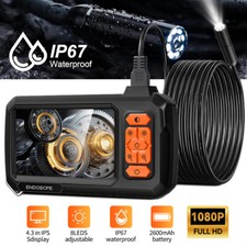 1080P Digital Industrial Endoscope 8mm Cam Snake Borescope Inspection DIY Camera