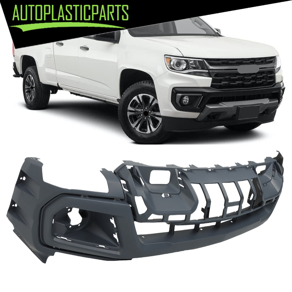 Fit For 2021-2022 Chevrolet Colorado 84992259 Plastic Front Primed Bumper Cover