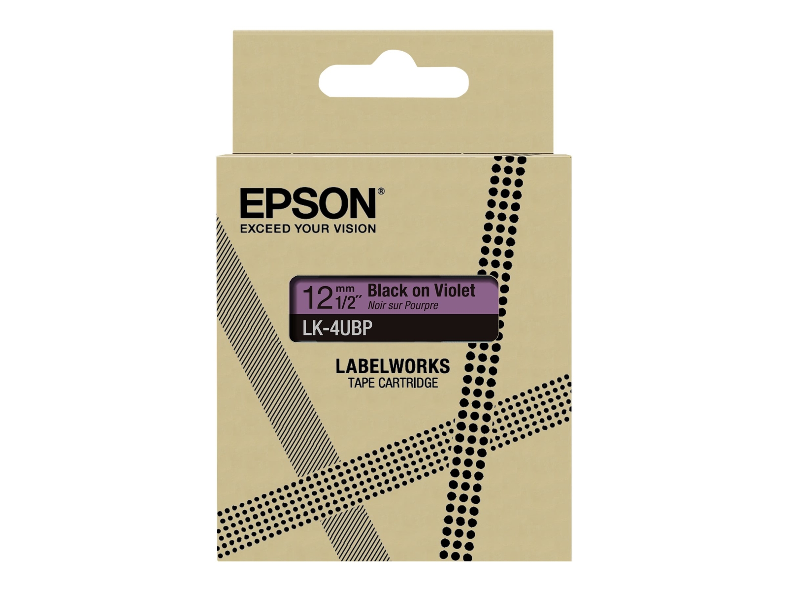 Epson LK-4UBP Nero Porpora Trasferimento termico LabelWorks C53S672101
