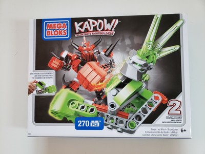Mega Bloks KAPOW! Blot Bots Fighting League Bash vs. Nitro New in Sealed Box