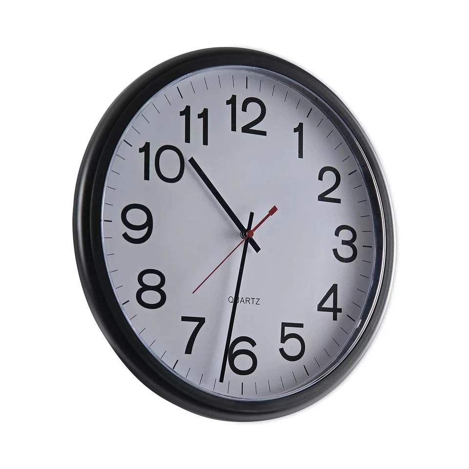Universal Indoor/Outdoor Clock, 13 1/2", Black - Image 3 of 4