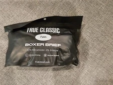 True Classic Men's Ultra-Soft Micromodal Boxer Briefs JM3 Black XXL NWT