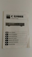 Manuale lettore cd Nad C521BEE