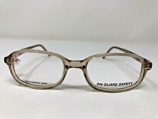 On-Guard Safety Eyeglasses Frame 104 Z87-2 BRN 140 Brown Crystal Full Rim Y636