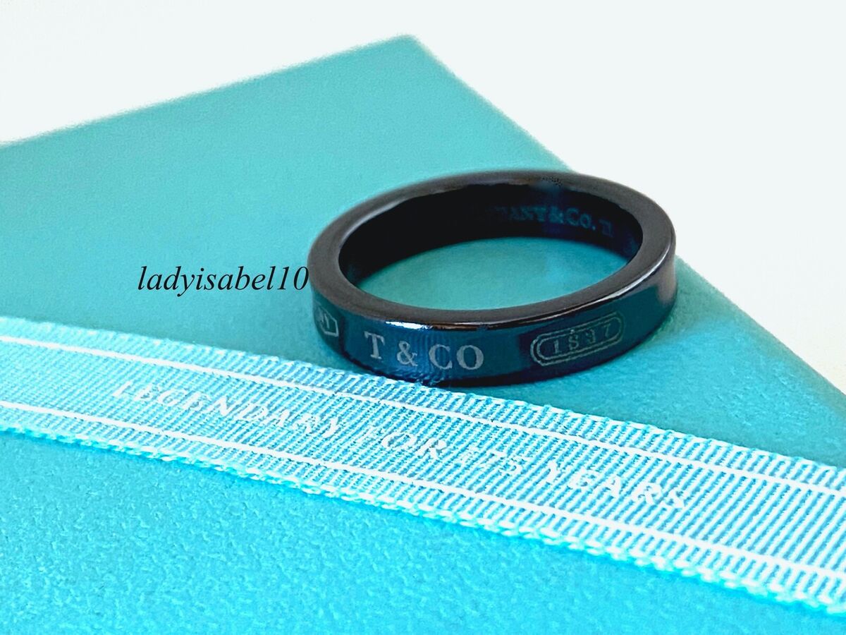 Tiffany & Co 1837 Concave Titanium Sz 4.75 Narrow Band Ring Tiffany & Co 1837 Concave Titanium Sz 4.75 Narrow Band Ring