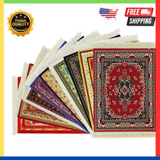 Carpet Mouse Mat Pad Persian Style Woven Rug Pad Rubber Gift for Computer Tablet