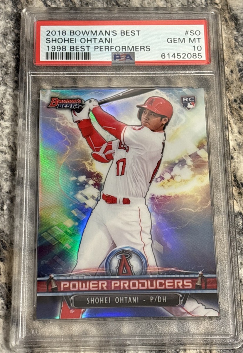 SHOHEI OHTANI 2018 BOWMANS BEST REFRACTOR RC POWER PRODUCERS PSA