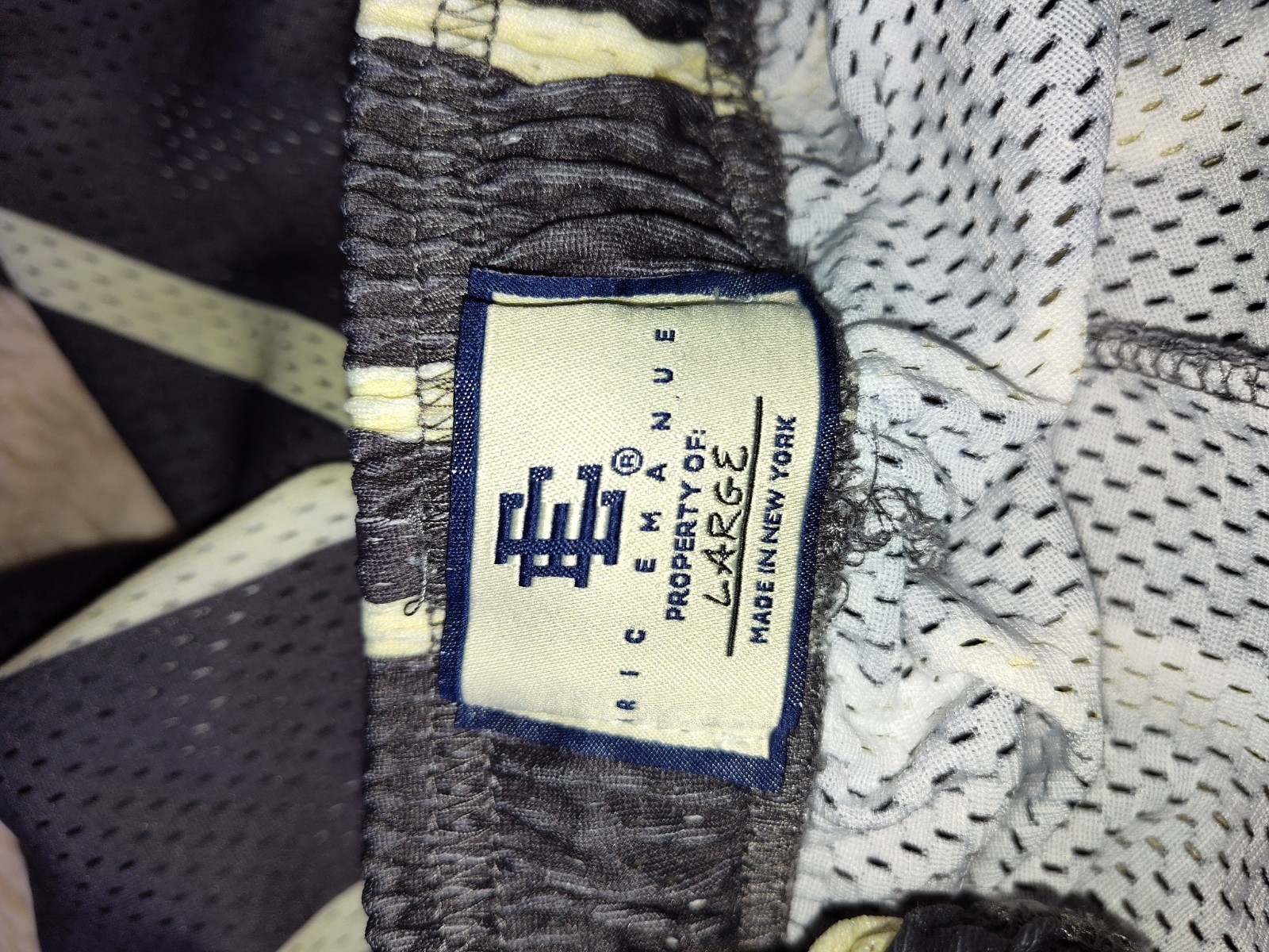 Authentic Eric Emanuel EE Basic Short Gray Stripe… - image 6