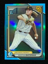 2024 Bowman Chrome Draft BOSTON BATEMAN 1st Rookie SKY BLUE REFRACTOR Orioles RC