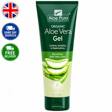 Aloe Pura Organic Aloe Vera Gel 100ml Natural Soothing Moisturising Skin Care