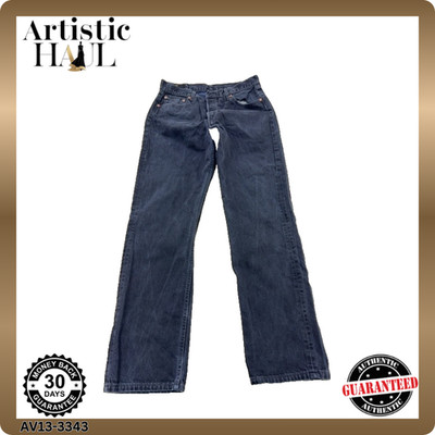 Levi's 501 Herren Dunkelblau Denim Jeans 36x34 Original Fit Button Fly