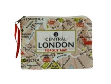 Kosmetiktasche Schminktasche Kramtäschchen London-Map Stadtplan 18 x 13 cm