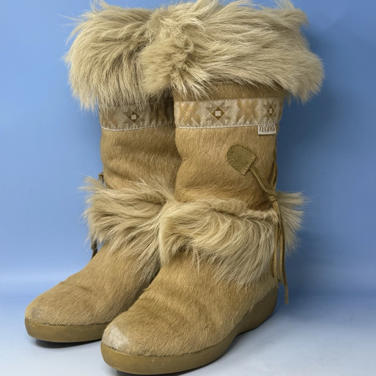 Rare Vintage Tecnica unisex snow Winter Boots Size 41-42 Tecnica Fur Boots for Women for sale - eBay main image 2
