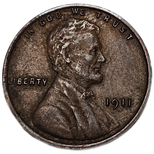 1911 LINCOLN CENT VERY FINE, BROWN FREE USA SHIPPING