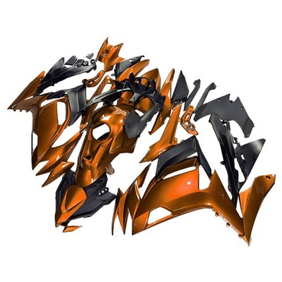 For Kawasaki Fairings Ninja 650 EX650 2020-2026 Candy Orange Black Body Plastic