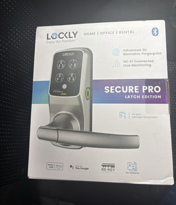 Lockly Secure Pro Latch Edition Wi-Fi Bluetooth Fingerprint Smart Lock Keypad
