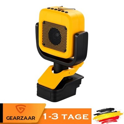 Drahtloser Lautsprecher Bluetooth 5.3 für Dewalt 18V Akku Hausparty Tragbarer