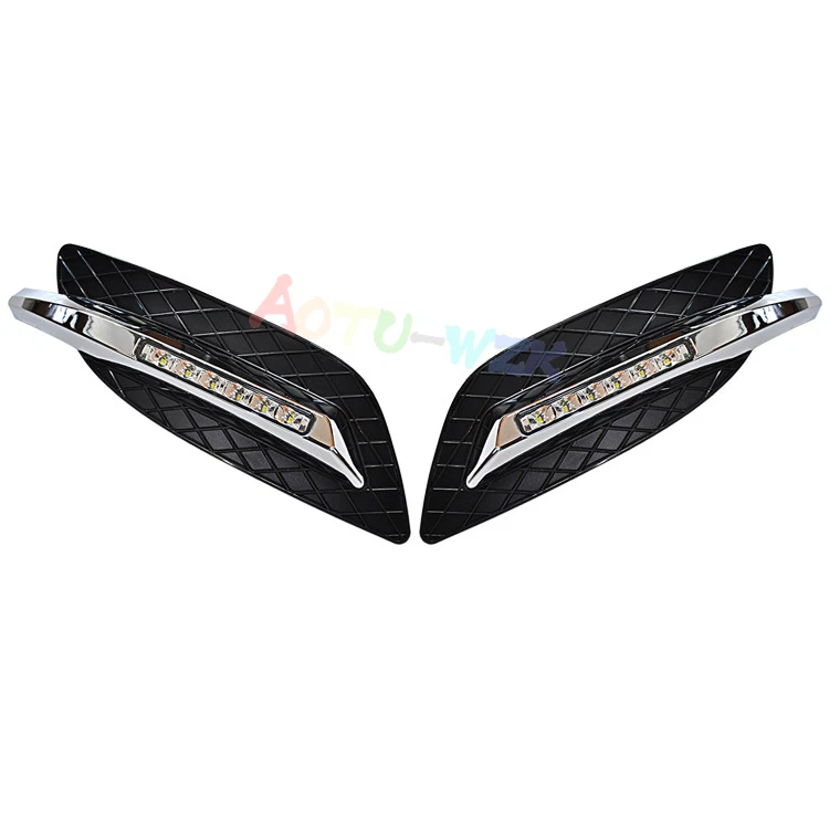 Upgrade LH&RH Fog Lamp DRL Day Running Light For Mercedes Benz Viano 2011-2014 - Image 3 of 4