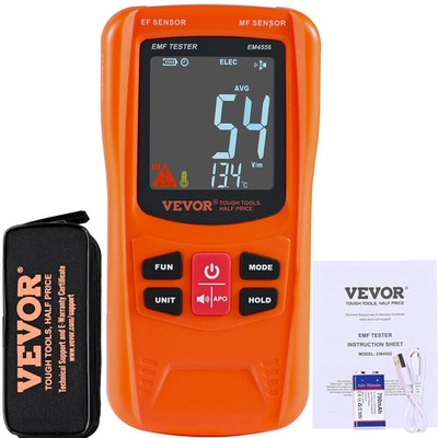 3-in-1 EMF Meter, 5Hz-6GHz, Handheld Rechargeable Electromagnetic Field Radiati