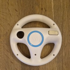 Official Nintendo Mario Kart Wii White Steering Wheel 