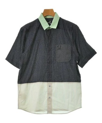 RAF Simons Mens Navy Casual Shirt Allover Pattern Size 38 (S) Used