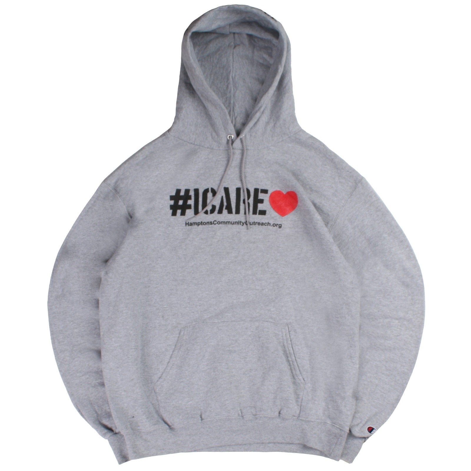 Champion Grey Hoodie Mens L