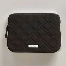 Vera Bradley Classic Black Quilted E-Reader Sleeve Nwts tablet 29ob7