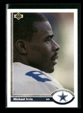 1991 Upper Deck #107b Michael Irvin Dallas Cowboys