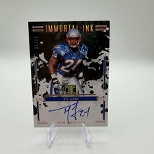 2025 Panini Impeccable Immortal Ink Ty Law Gold On Card Auto /10 SSP Patriots