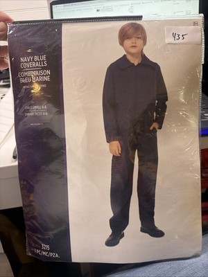 KBW Killer Coveralls Costume Child 4-6 Navy Blue Halloween Michael Myers