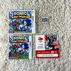 Sonic Lost World (Nintendo 3DS, 2013) Complete CIB Tested