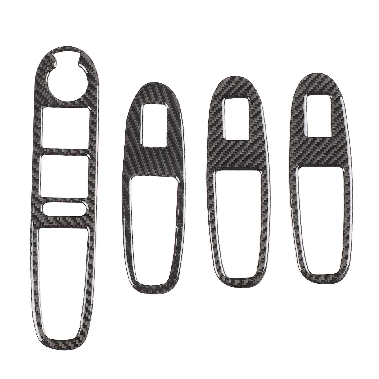 Carbon Car Window Glass Lifting Button Frame Sticker For Alfa Romeo 159 2004-11