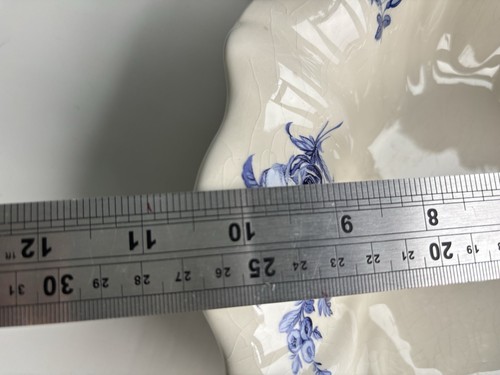 Antiker Staffordshire Ironstone Waschkrug Krug Schale blau weiß Fluss um 1920 - Bild 15 von 24