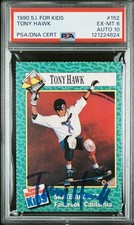 1990 Sports Illustrated for Kids Tony Hawk PSA 6 AUTO 10 RC Signed SI #152