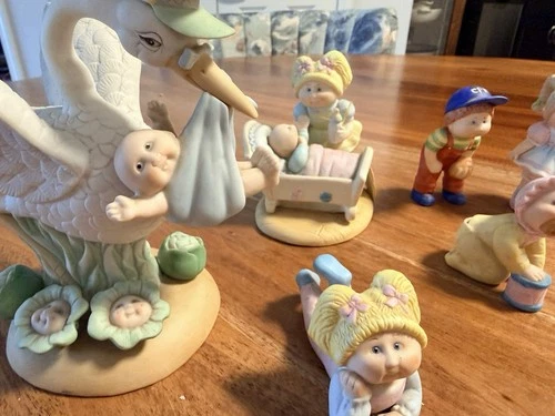 Lot of 14 Vintage 1984 Cabbage Patch Kids Porcelain Figures Xavier Roberts